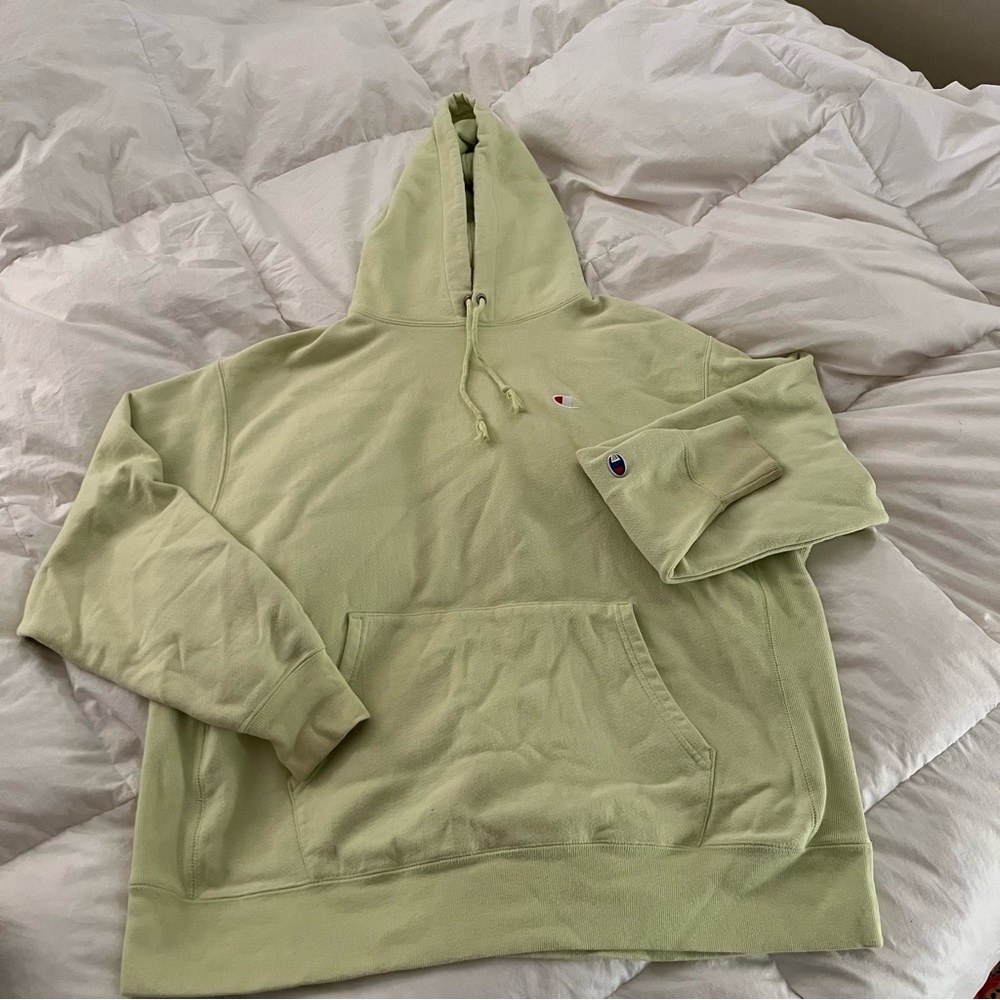Green Oversized Champion Hoodie